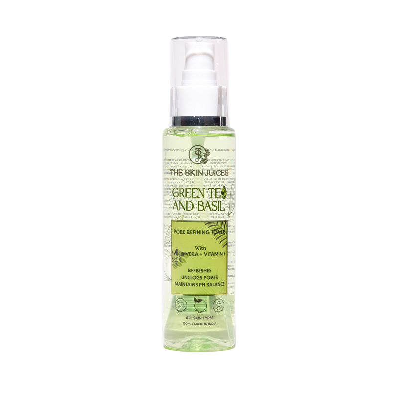 The Skin Juices Green Tea and basil Pre refining Toner 100ml